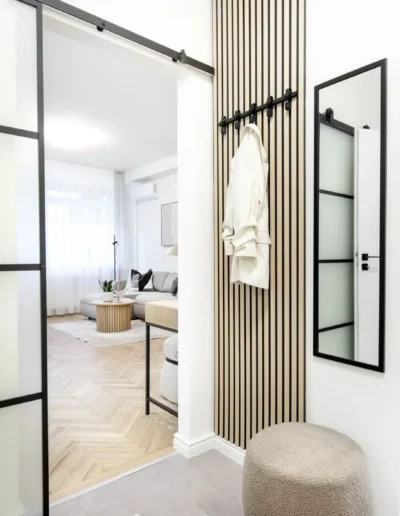 előszoba teljes felújítás után Budapest Újlipótváros