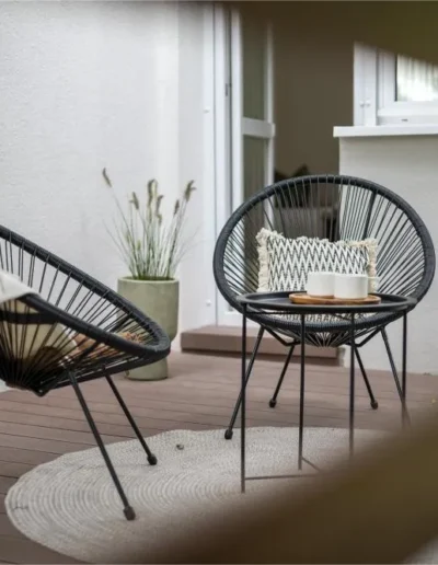 családi ház home staging után terasz részlet