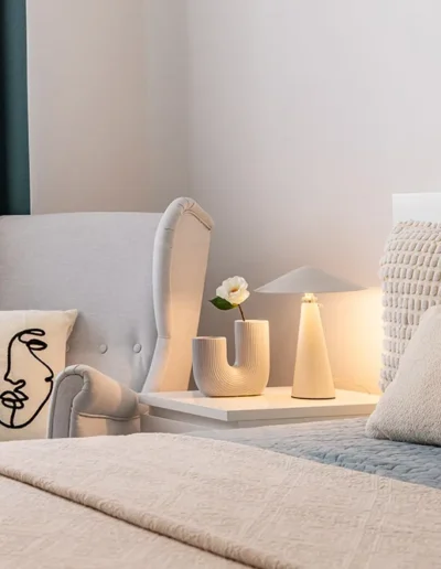 eladásra felkészítés után hálószoba dekorálva home styling