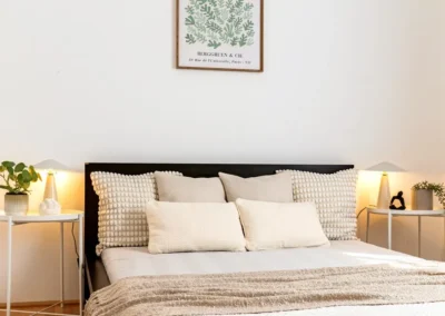 home staging ingatlanmenedzsment hálószoba rsézelt eladásra felkészítve Budapesten