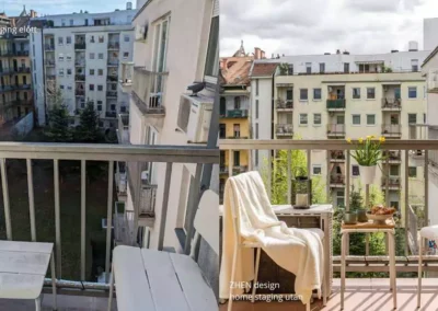 home staging budapest előtte utána erkély